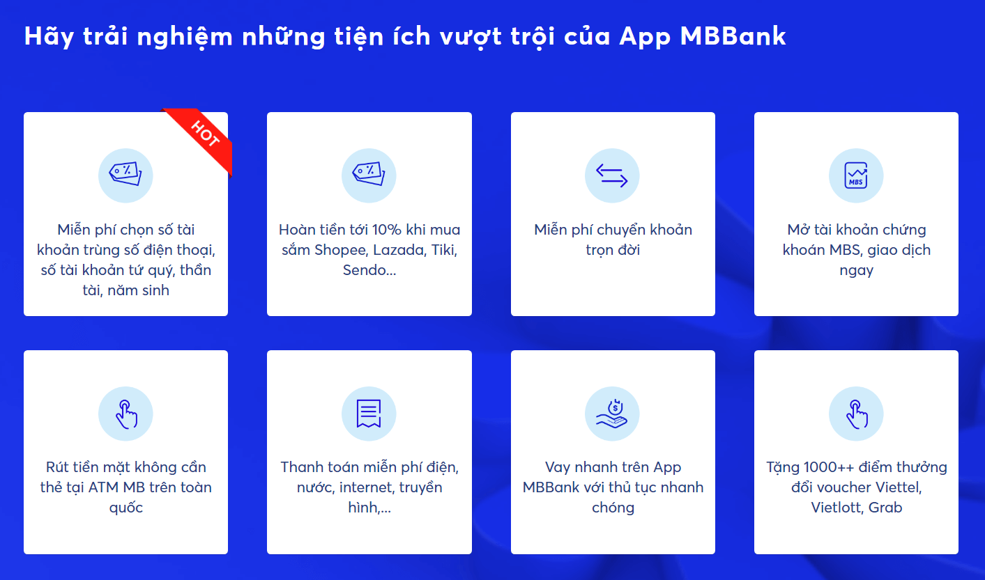 Chuyển và nhận tiền trong 1 giây với App MBBank